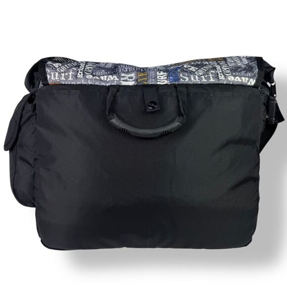 L.L. Bean Messenger Shoulder Flap Crossbody Bag Graffiti Skateboard Surfer Surf - Picture 3 of 16